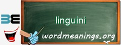 WordMeaning blackboard for linguini